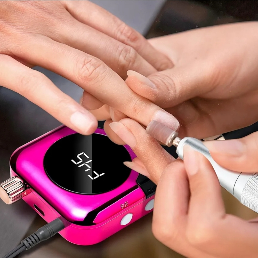 Electric Nail Drill Professional Kit 45000RPM Electric Nail File Efile Portable - Picture 2 of 8